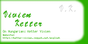 vivien ketter business card